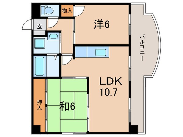 ロイヤルコーポ加古川の物件間取画像